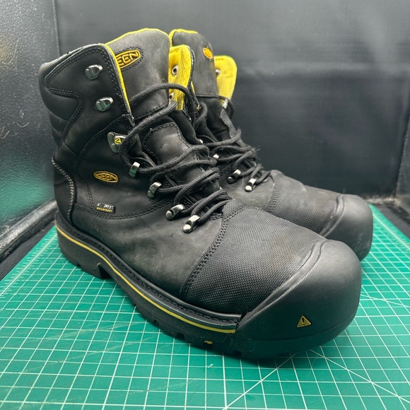 KEEN Men's Black and Yellow Safety Boots - Picture 1 of 6